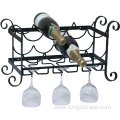 Save Space Wrought Iron wine shelf sheet metal